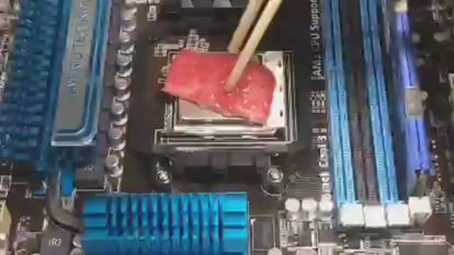 سرخ کردن گوشت روی cpu