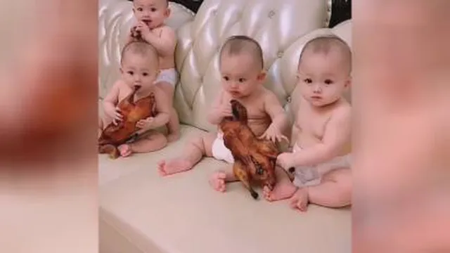 نی نی های ناز و خوشکل و هماهنگ😂😂😂
