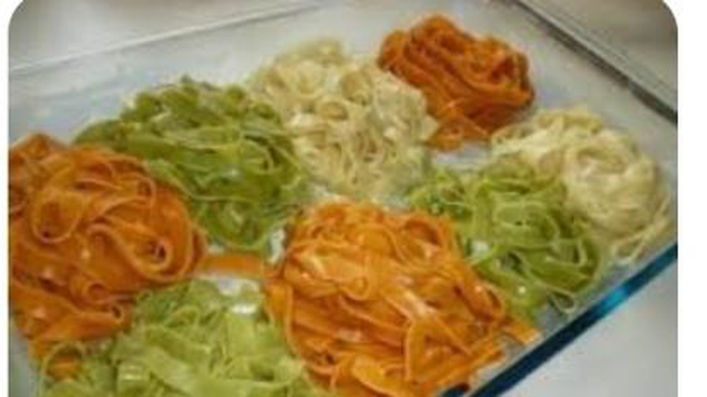 طرز تهیه و اماده کردن (ماکارونی اشیانه ای)غذا
