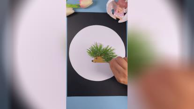 کاردستی با برگ درخت