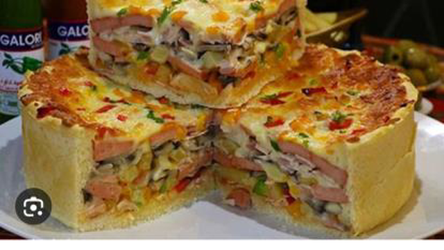 طرز تهیه کیک پیتزا
