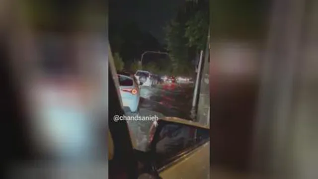 سیلاب درخیابانهای تهران