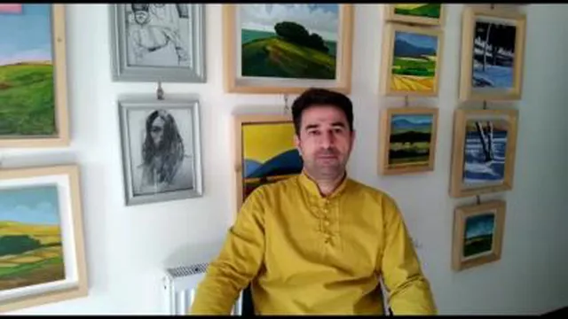 گفتگو با ستار کریمی- نمایشگاه نقاشی - نگارخانه رنگ و ترنگ 1399