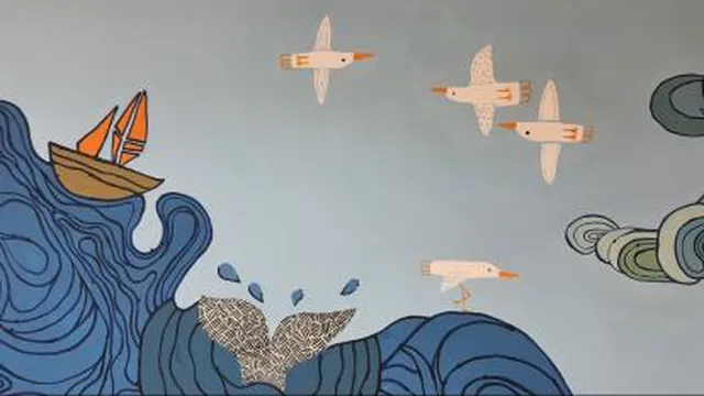نقاشی دیواری با وروجکای ترنگ