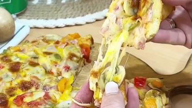 پیتزای فوری خانگی🍕