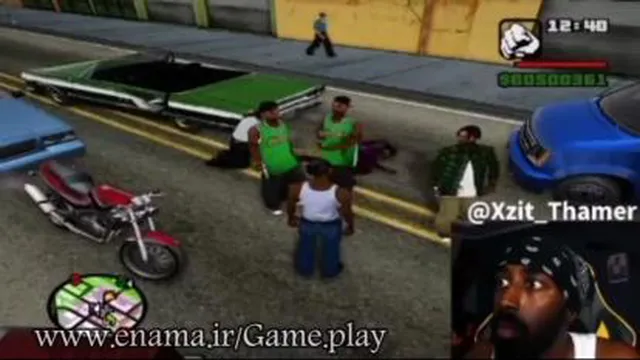 🎮لحظاتی در جی تی ای gta😂🎮💯
