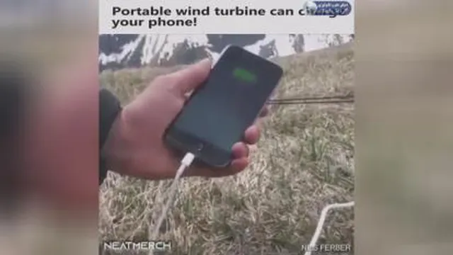 شارژ گوشی با توربین بادی همراه📲🔋