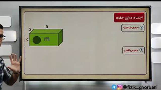 حل تستهای مربوط به اجسام حفره دار
