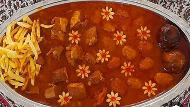 خورشت آلو خونگی