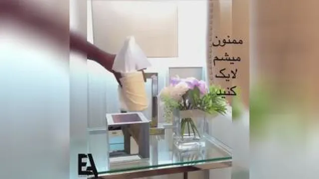 هنرنمایی کنیم 😘😘ی جای دستمال کاغذی آینه ایی بسازیم