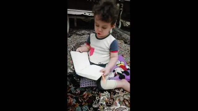 درس خوندن رادین کوچولو