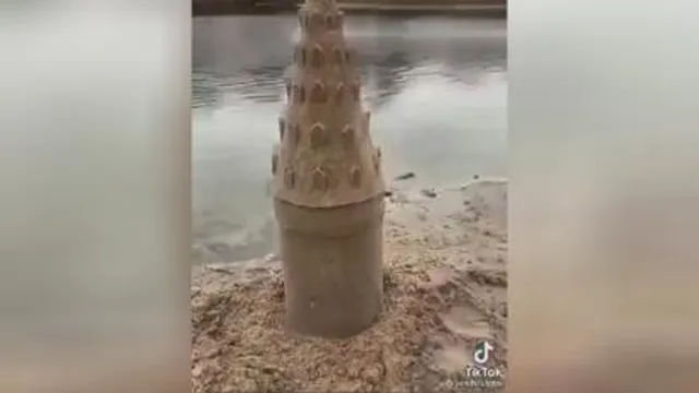 ساختمان هاگواردز با شن