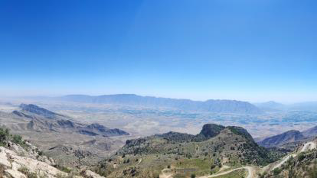 طبیعت زیبای شهر کازرون از بالای کوه دوان