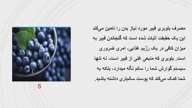 خواص بلوبری