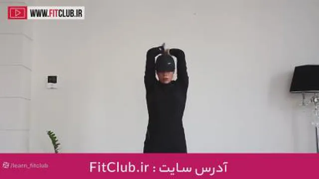 آموزش حرکت بدنسازی پشت بازو سوئیسی جفت دست با کش