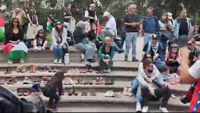 یادبود کودکان غزه در سانتیاگو شیلی
