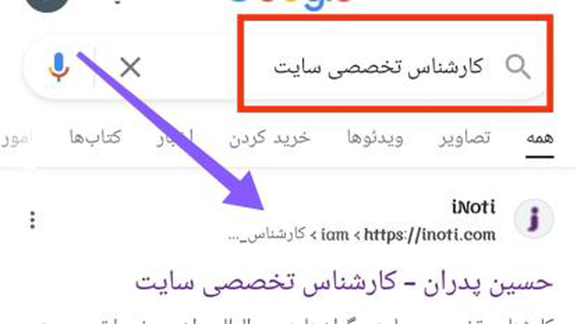 کارشناس تخصصی سایت