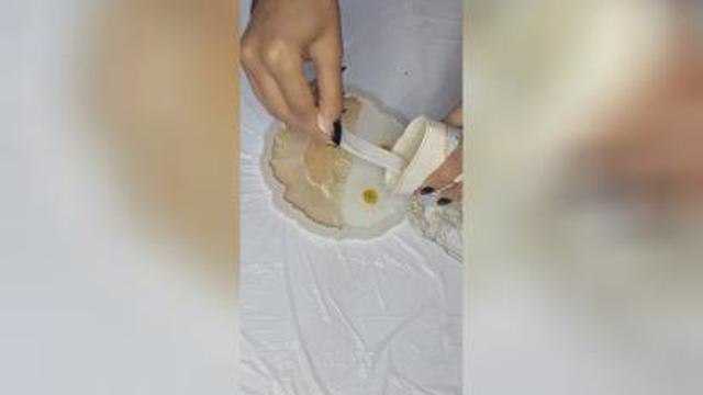 ساخت زیرلیوانی بابونه