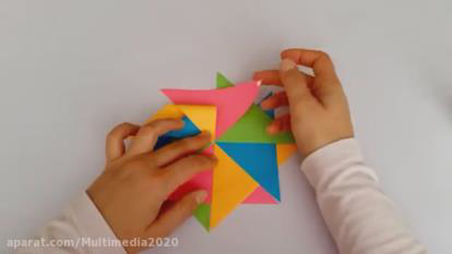 ساختن فرفره رنگی
