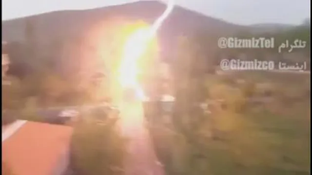 رعد و برق وحشتناک در ایران