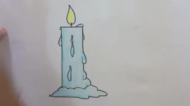 نحوه کشیدن شمع ( کودکان )