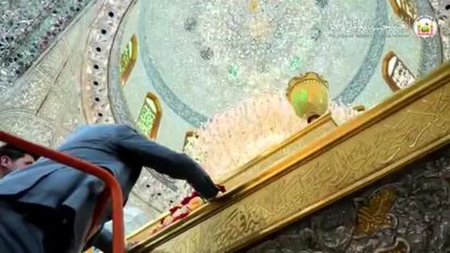 گل باران مرقدامام حسین
