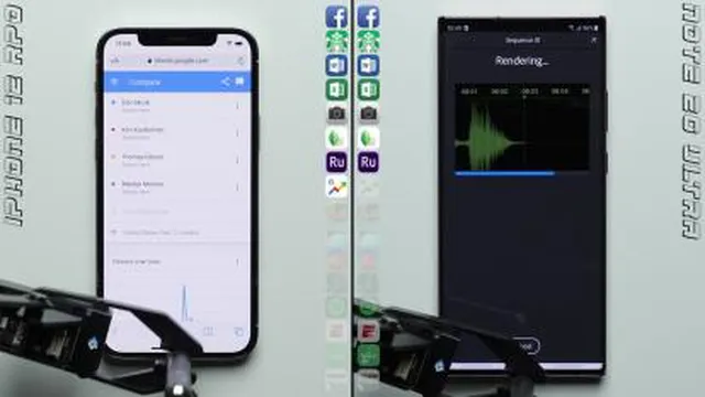 مقایسه سرعت آیفون 12 و سامسونگ نوت 20 اولترا