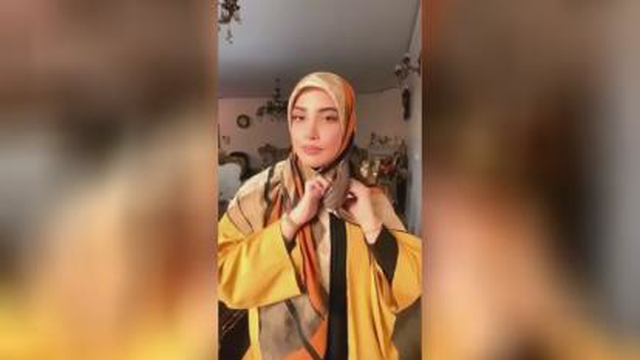روسری و این شکلی ببند جذاب تره✨🌻🐝