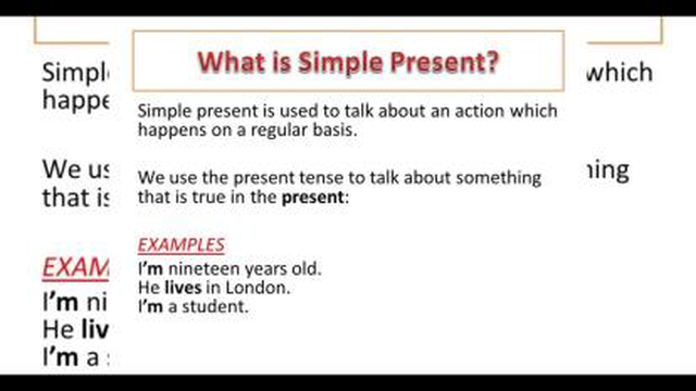 آموزش گرامر simple present