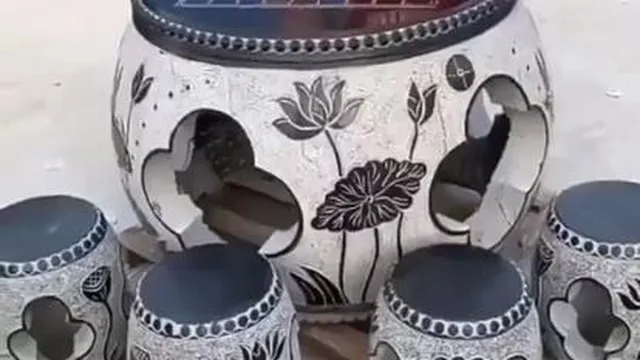 میز و صندلی سنگی