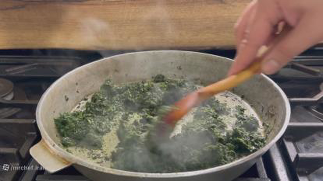 آموزش خورشت آلو اسفناج متفاوت با بهنام رستمی