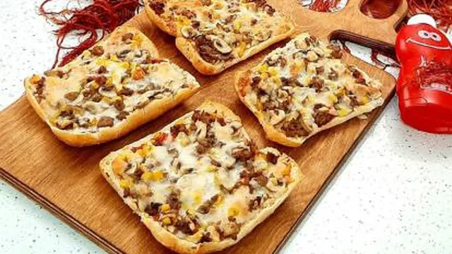 طرز تهیه پیتزا با نان باگت خوشمزه