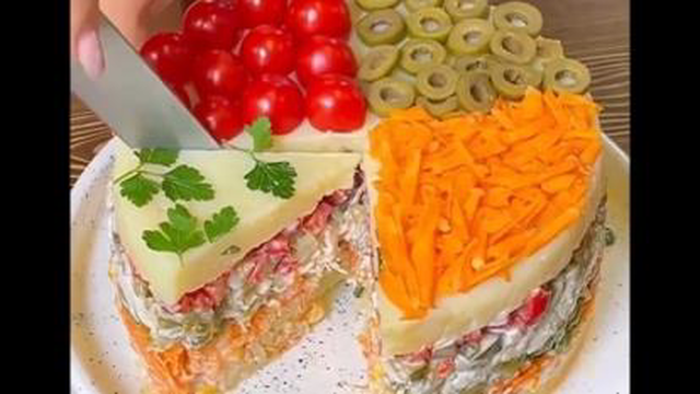 سالاد لایه ای مجلسی برای مهمونی هاتون😍