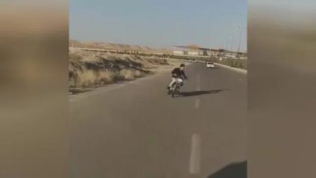 موتور سواری جالب