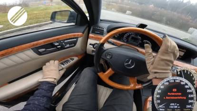 تست نهایت سرعت مرسدس s600