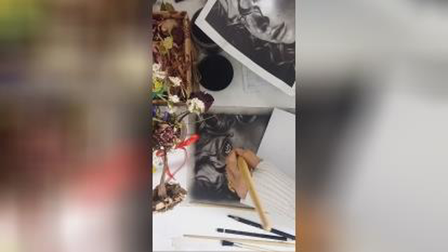 قسمتی از آموزش سیاه قلم
