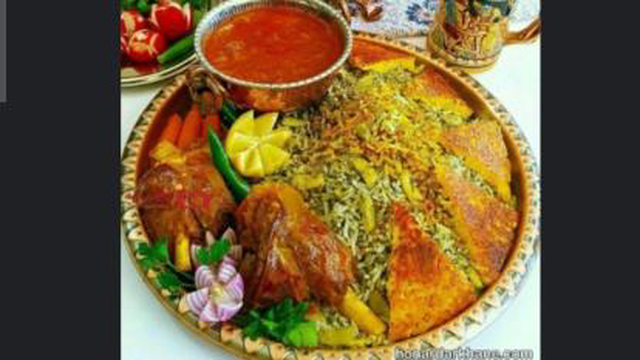 دیزاین باقالی پلو