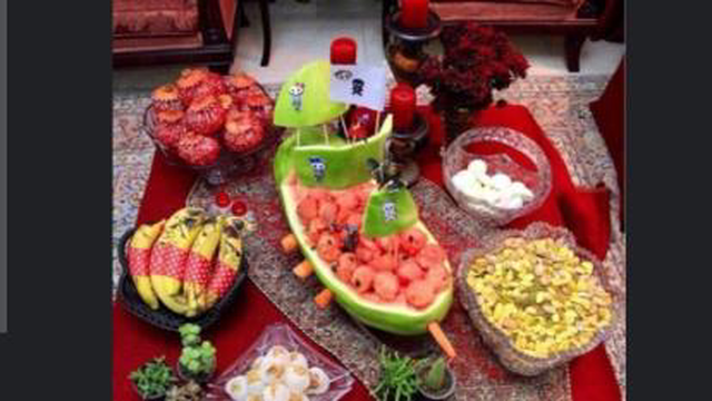 آموزش سفره ی شب یلدا