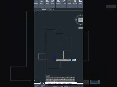 نکات AutoCAD 01: راهکار Fillet و chamfer #autocad #architecture #drawing