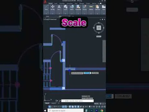 نکات AutoCAD 06: اندازه‌گیری مرجع #آتوکد #نکات_آتوکد #کوتاه #معمار