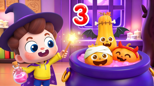 Five Little Halloween Pumpkins | Learn Numbers | Halloween Songs | Kids Songs | BabyBus
