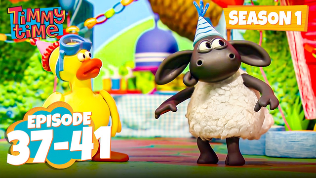 Timmy Time Season 1 Episode 37-41 | Back to School 🚌🔔