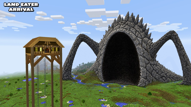 SURVIVING FROM LAND EATER ARRIVAL in Minecraft - Gameplay