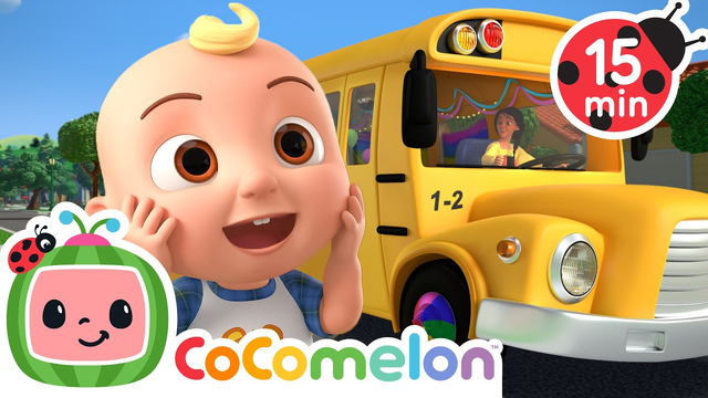 The Wheels on the Birthday Bus! | CoComelon | Cars & Truck Videos for Kids