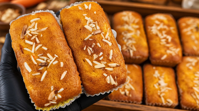 مینی کیک هویج بدون نگهدارنده، مخصوص تغذیه مدرسه | سالم، اقتصادی و فوق‌العاده نرم