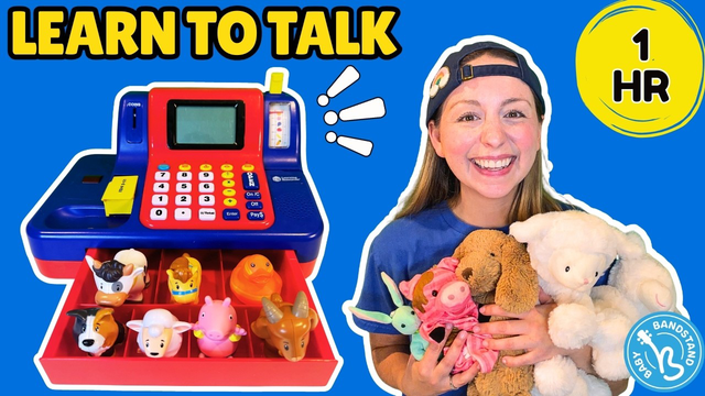 Toddler Learning | Cash Register Surprise! 🐮 Farm Animals | Baby Bandstand w Ms. Alyssa I Episode 4