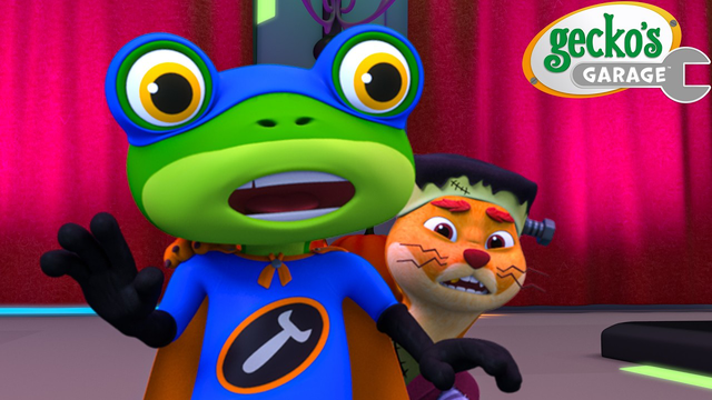 Spooky Clean Halloween | Gecko's Garage 🚚 | Cartoons For Kids | Toddler Fun Learning