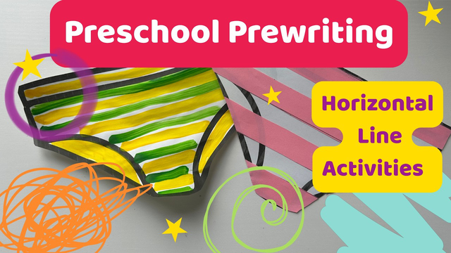Pre writing activity | Fun for 3 and 4 year olds
