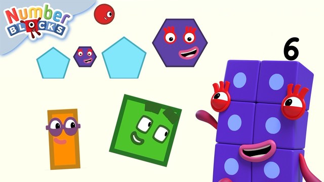 Let's Learn Basic Shapes for Kids | Learn to Count 4 Kids Compilation | Numberblocks