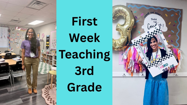 First week of Third Grade Teacher mom of 6!